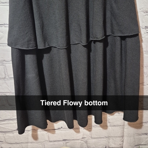 Maurices Dress Women's Small Black Sleeveless Tiered With Crochet Neckline #256 - Picture 10 of 10